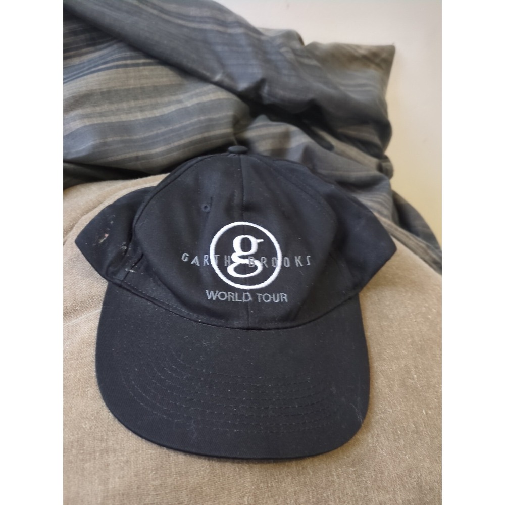 Garth Brooks World Tour Hat Cap Black Adjustable A113